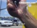 Windshield crack repair by Clint's glass.
